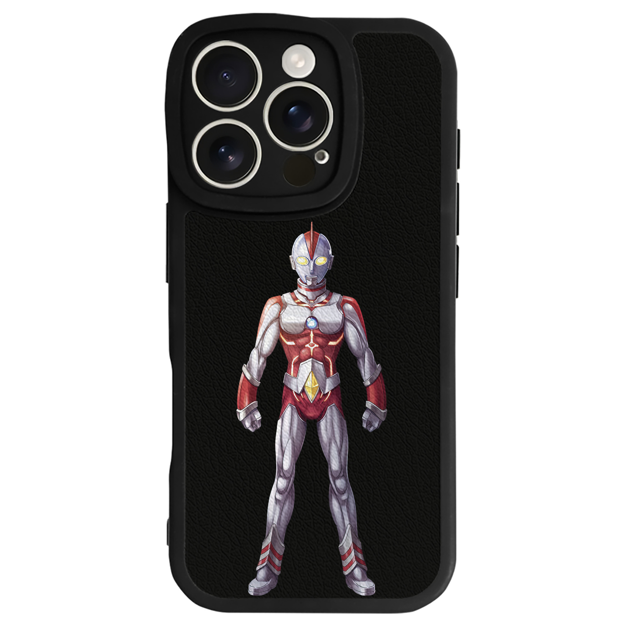 （画像用） ウルトラマン Ultraman 【iPhone 16シリーズ対応】シリコンスマホケース（レザー調） 材質：シリコン